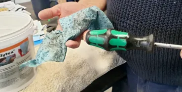 Preview: zetClean Wiper Bowl Polytex 72 feuchte Reinigungstücher mit Orangenduft